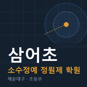 삼어초 소수정예 학원 안내