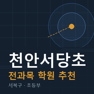 천안서당초 전과목 학원 안내