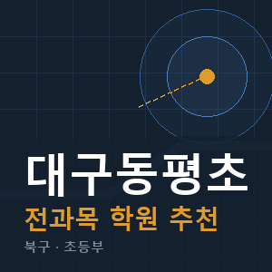 대구동평초 전과목 학원 안내