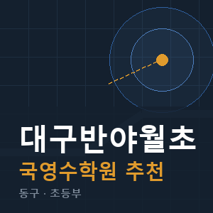 대구반야월초 국영수 학원 안내