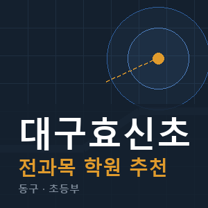 대구효신초 전과목 학원 안내