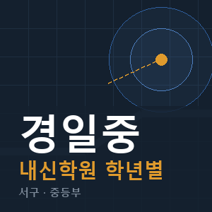 경일중 내신 학원 안내