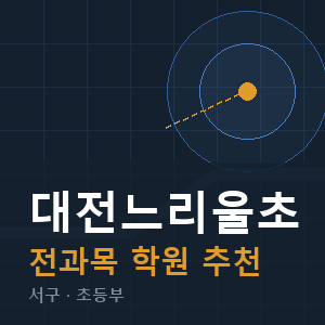 대전느리울초 전과목 학원 안내