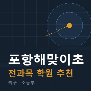 포항해맞이초 전과목 학원 안내
