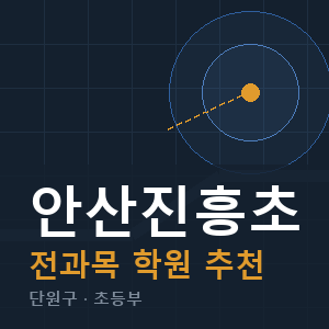 안산진흥초 전과목 학원 안내