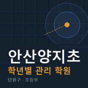 안산양지초 내신 학원 안내