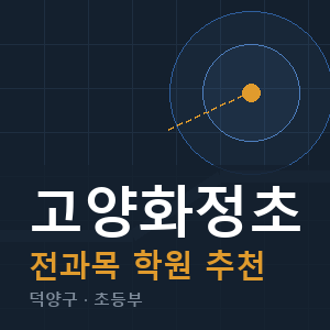 고양화정초 전과목 학원 안내
