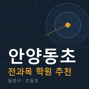 안양동초 전과목 학원 안내