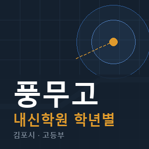 풍무고 내신 학원 안내