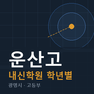 운산고 내신 학원 안내
