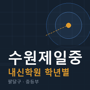수원제일중 내신 학원 안내