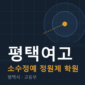 평택여고 소수정예 학원 안내