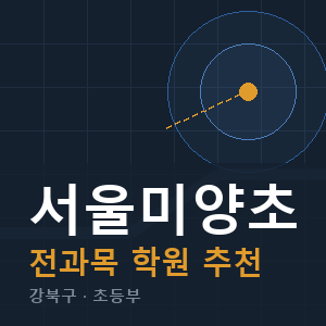 서울미양초 전과목 학원 안내