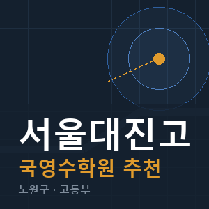 서울대진고 국영수 학원 안내