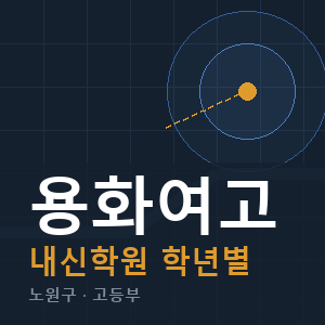 용화여고 내신 학원 안내