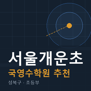 서울개운초 국영수 학원 안내